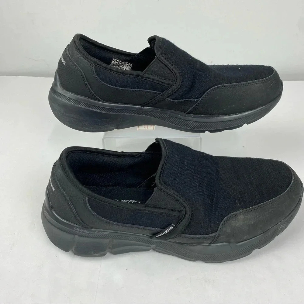 Skechers Mens 8.5 Black Equalizer Bluegate Loafer Slip On Comfort Shoe Relaxed